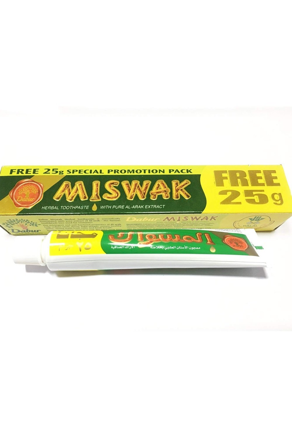 Pasta de dientes miswak 50+25g GRATIS - Dabur-Soins dentaire-Safwa Boutique