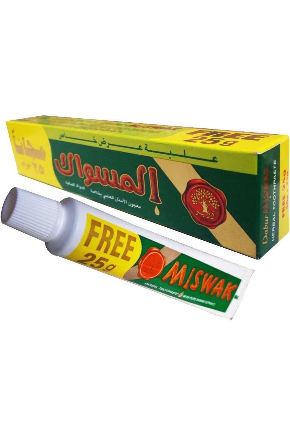 Miswak-hammastahna 50+25g KAUPAN PÄÄLLE - Dabur-Soins dentaire-Safwa Boutique