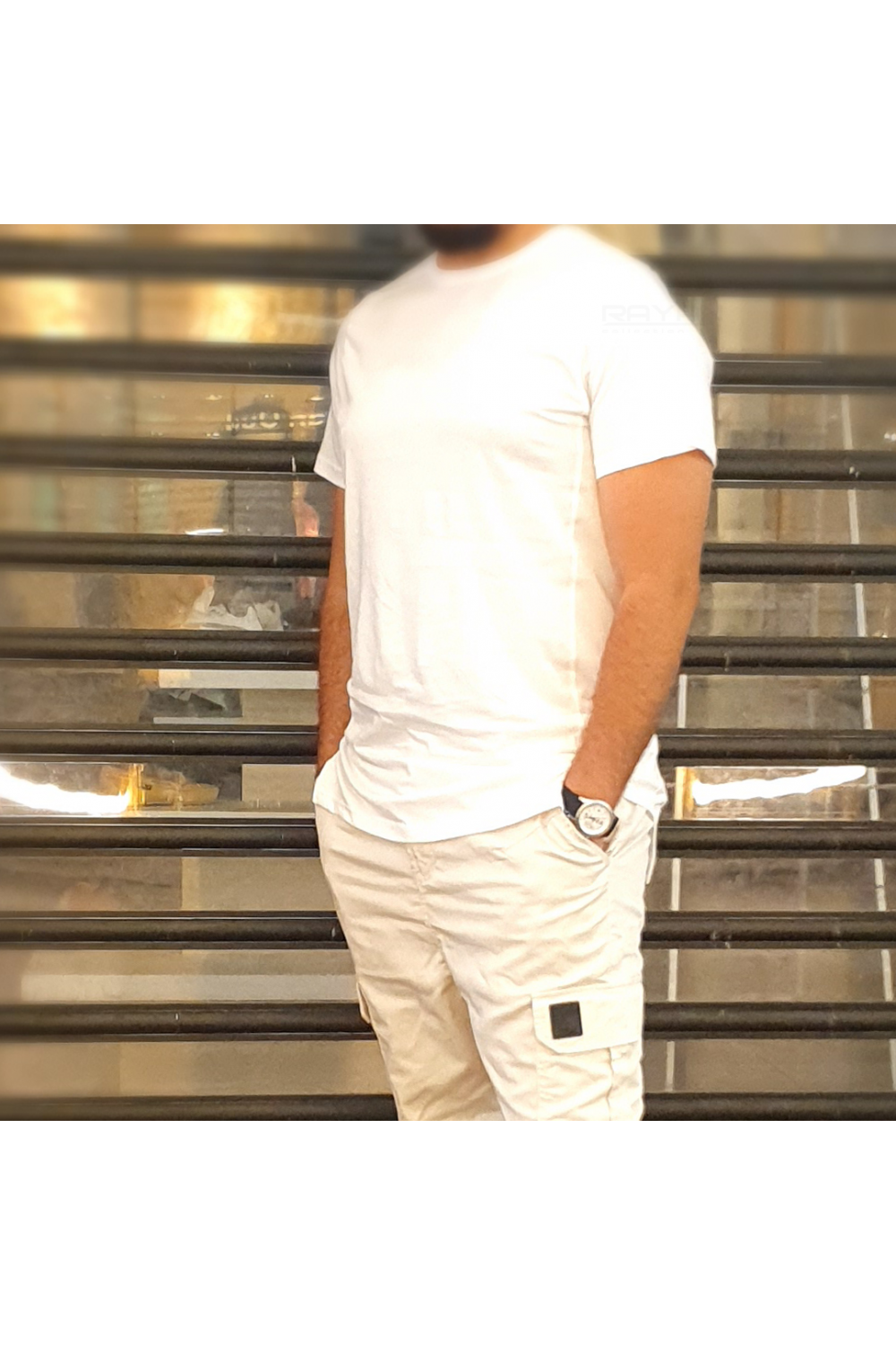 Oversized T-shirt Rayane 22TS 100% bomull-Tee-Shirts & Polos-Safwa Boutique