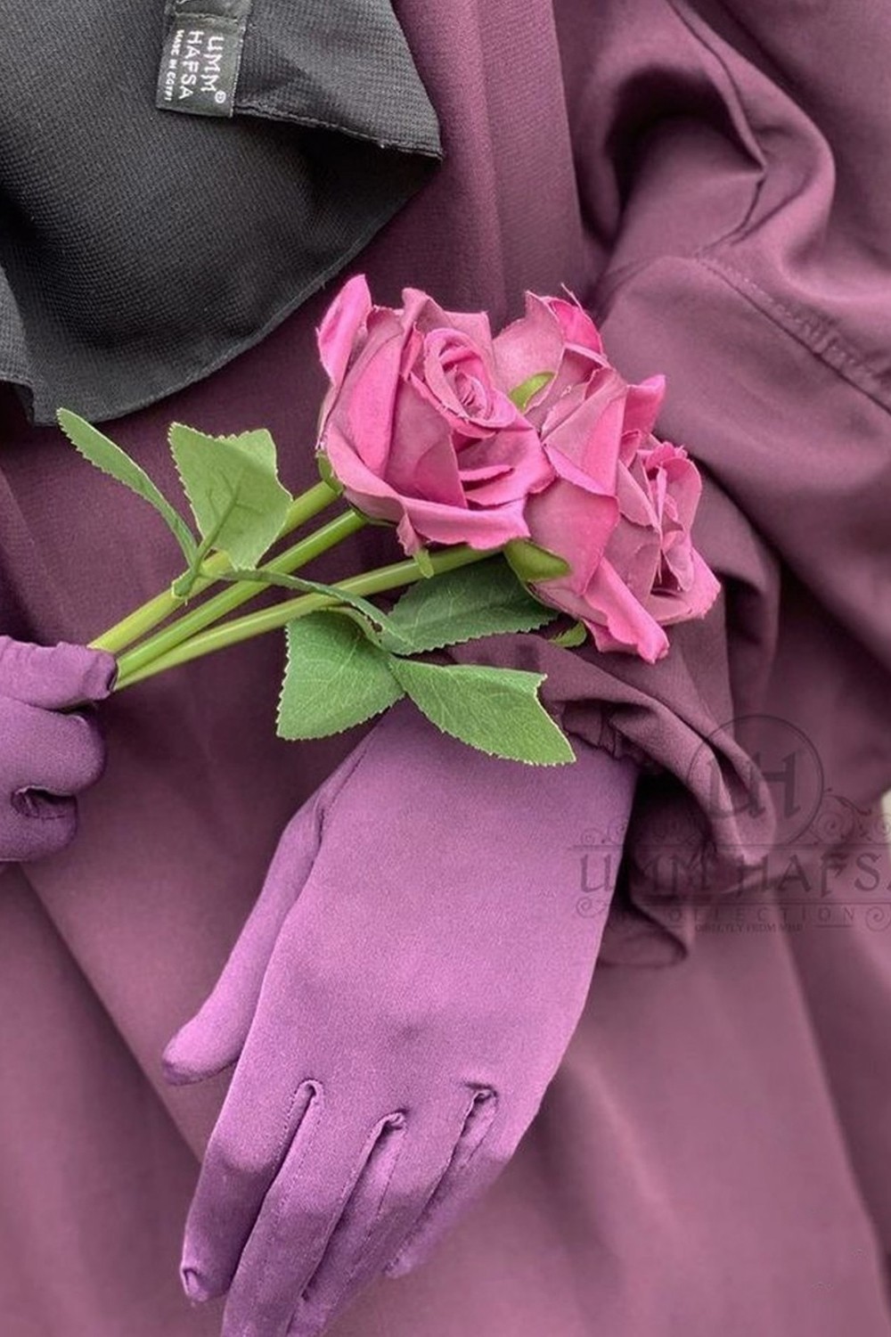 Umm Hafsa Kosketusnäyttökäsineet – Erittäin Pitkät-Mis-Bas & Gant-Safwa Boutique