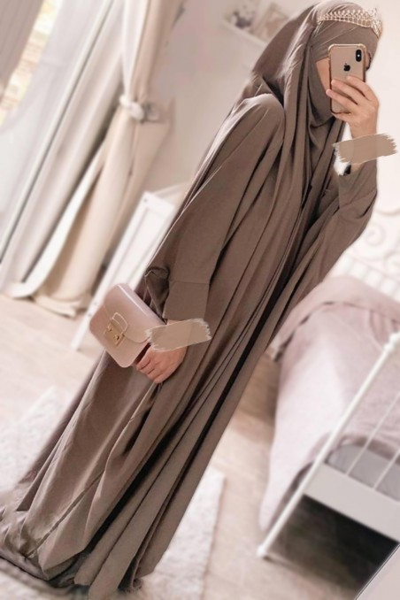 Saudiarabisk jilbab med clips – Umm Hafsa-jilbeb & jilbab-Safwa Boutique