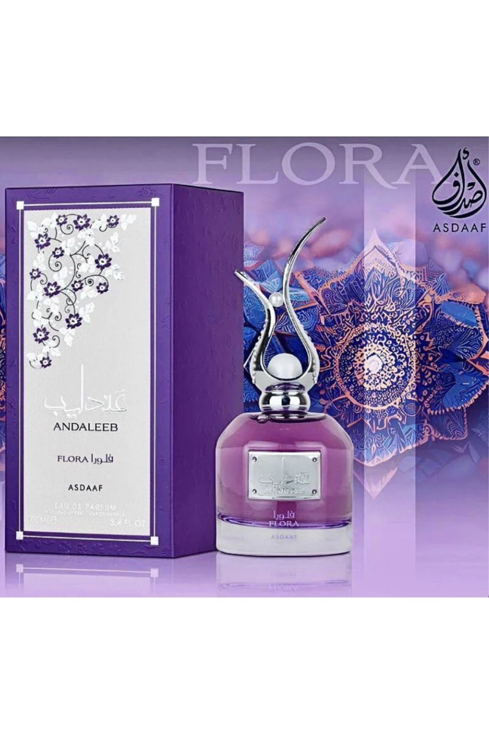 Eau de Parfum Andaleeb FLORA Asdaaf 100mL - ASDAAF Parfumer Dubai-Parfums Dubaï-Safwa Boutique