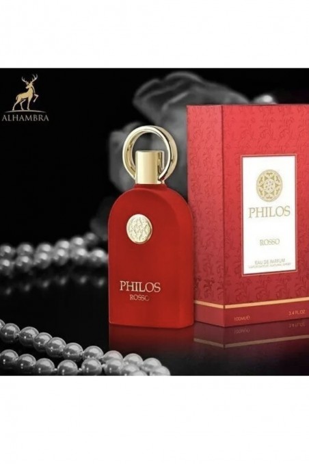Eau de Parfum Philos Rosso ALHAMBRA 100mL - Huis Alhambra Parfums Dubai-Parfums Dubaï-Safwa Boutique
