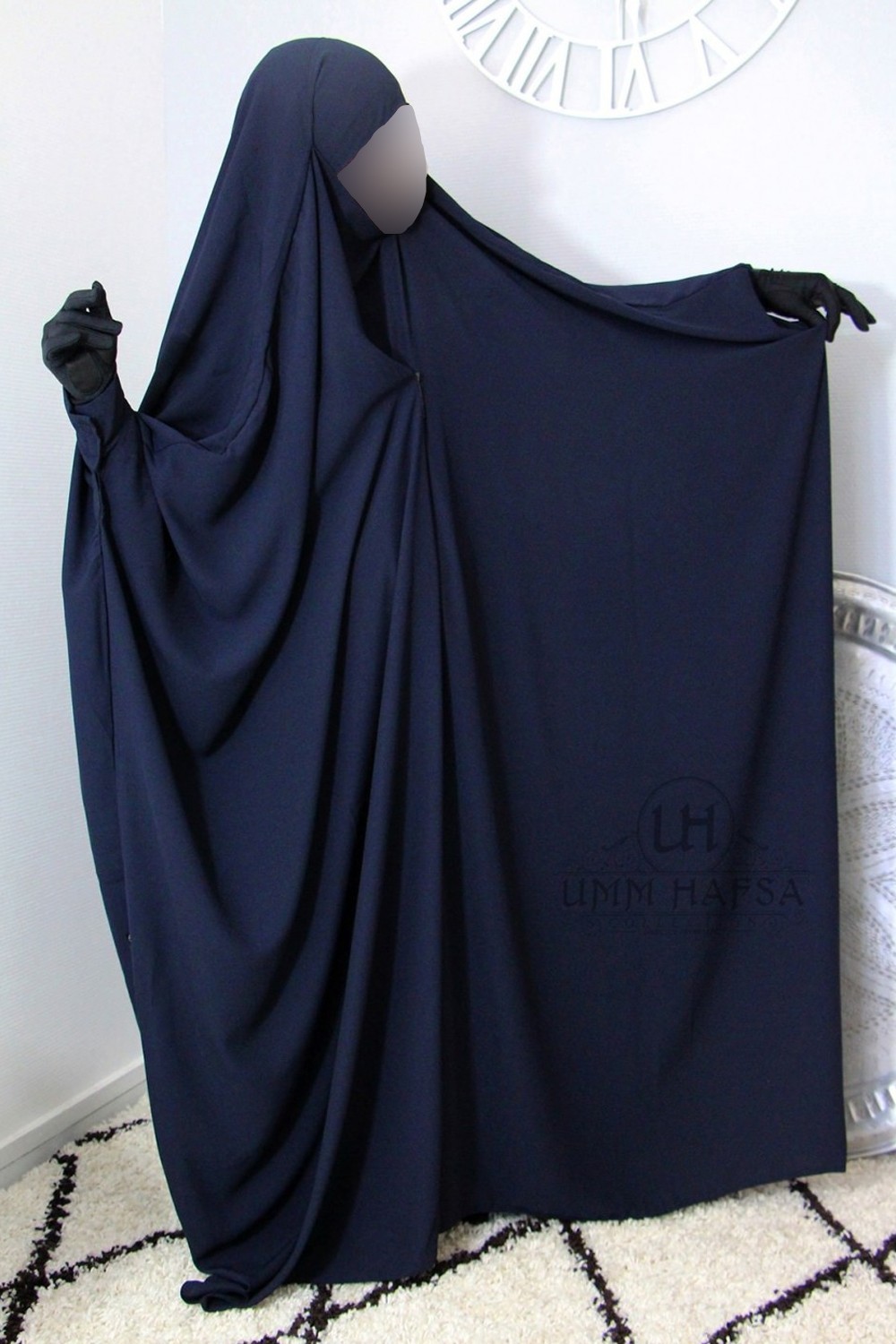 Jilbab saudí con clips – Umm Hafsa-jilbeb & jilbab-Safwa Boutique