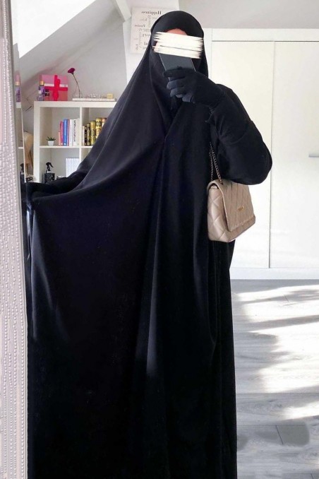 Saudiarabisk jilbab med clips – Umm Hafsa-jilbeb & jilbab-Safwa Boutique