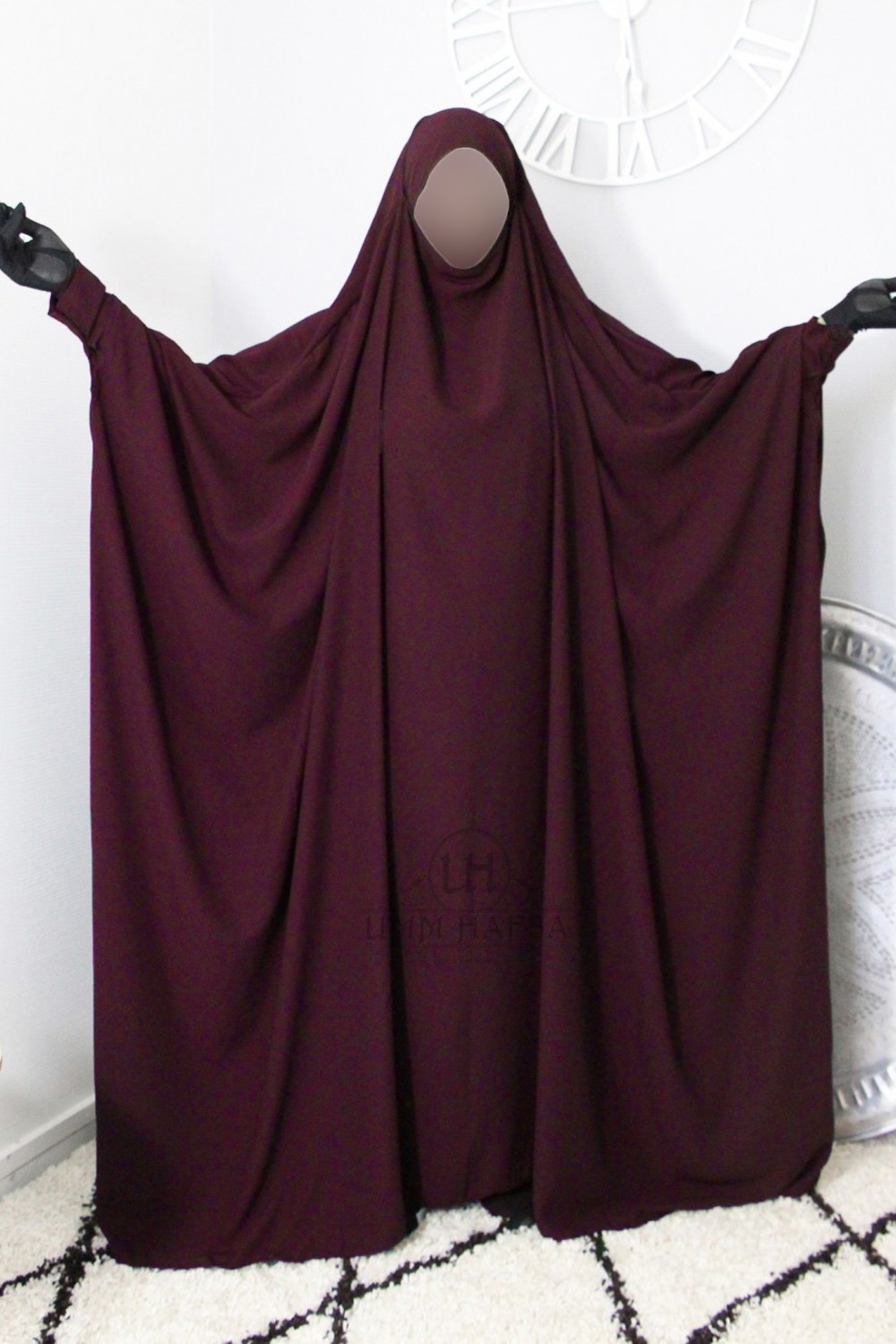 Jilbab saudí con clips – Umm Hafsa-jilbeb & jilbab-Safwa Boutique