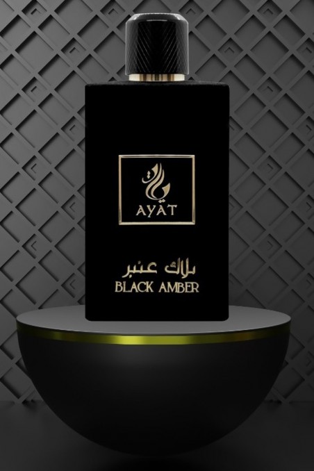 Agua de Perfume BLACK AMBER 100mL - AYAT Perfumes Dubái-Parfums Dubaï-Safwa Boutique