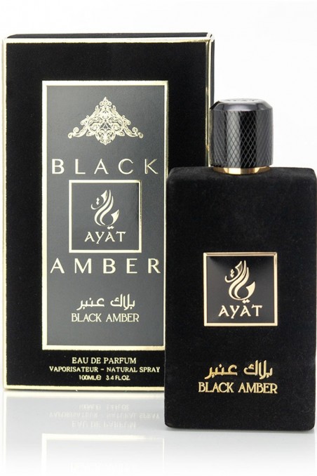 Eau de Parfum BLACK AMBER 100mL - AYAT Parfumer Dubai-Parfums Dubaï-Safwa Boutique