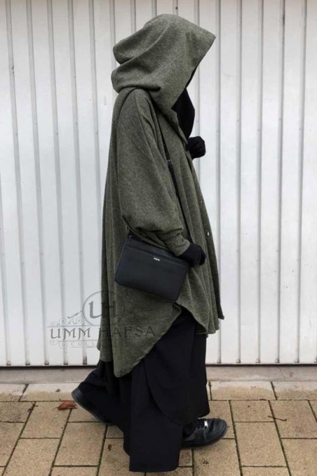 Umm Hafsan Hafsa jilbab -neuletakki-Gilet & Manteaux-Safwa Boutique
