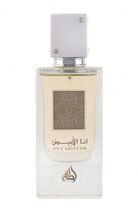 Acqua di Profumo Ana Abiyedh Bianco Lattafa 60mL - Profumi Lattafa Dubai-Parfums Dubaï-Safwa Boutique