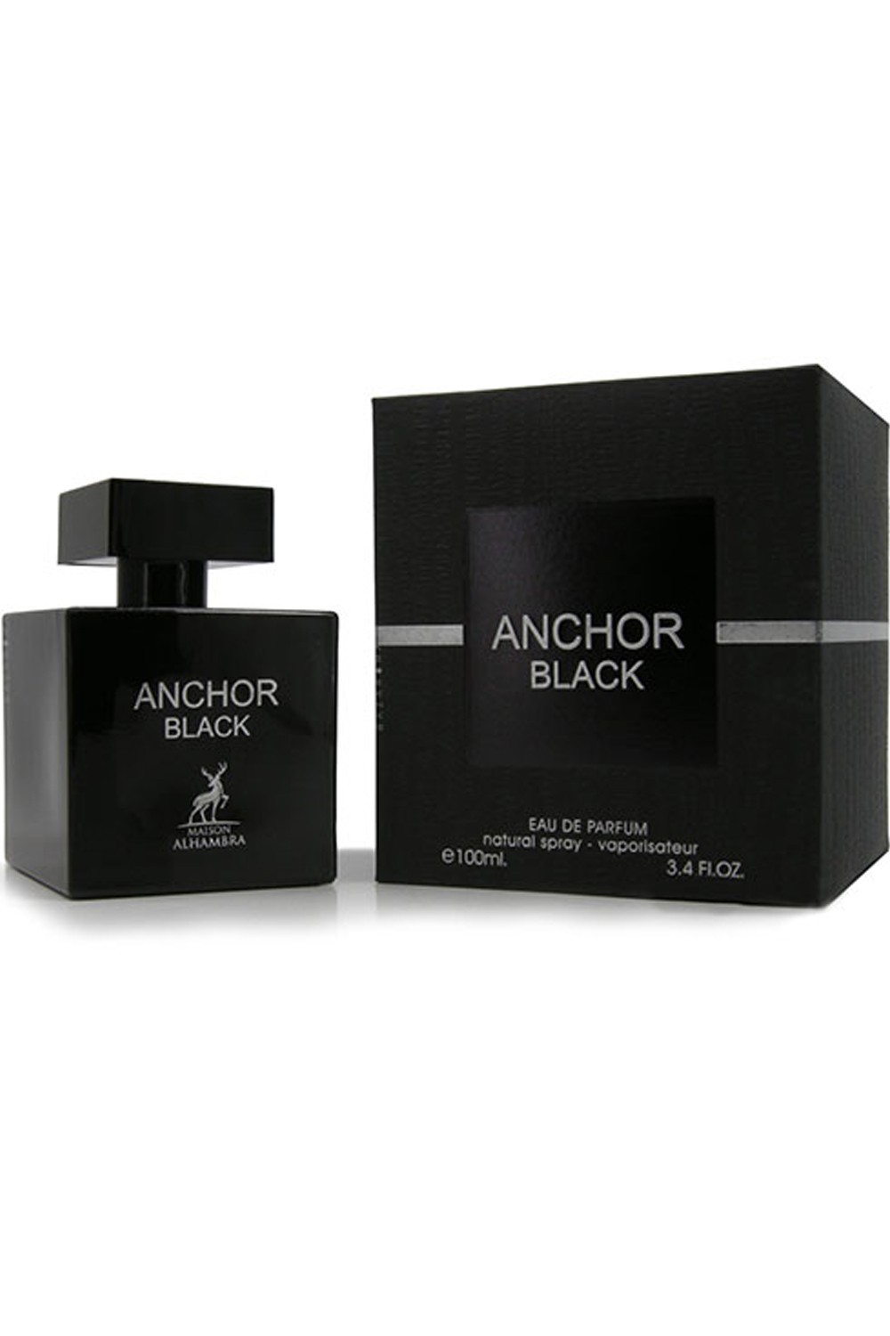 Água de Perfume Anchor Black ALHAMBRA 100mL - Casa de Perfumes Alhambra Dubai-Parfums Dubaï-Safwa Boutique