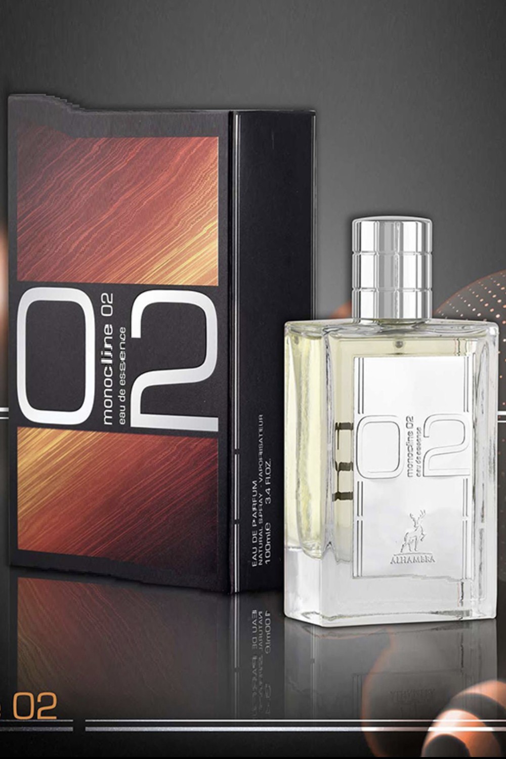 Eau de Parfum MONOCLINE 02 ALHAMBRA 100mL - Huis Alhambra Parfums Dubai-Parfums Dubaï-Safwa Boutique