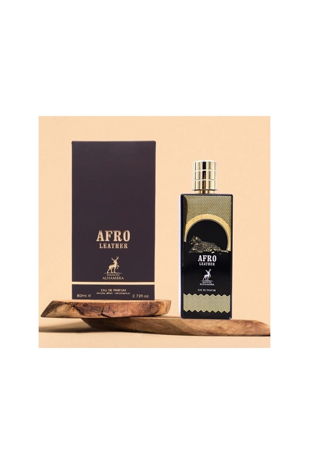 Eau de Parfum Afro Leather ALHAMBRA 80mL - Maison Alhambra Perfumes Dubaï-Parfums Dubaï-Safwa Boutique