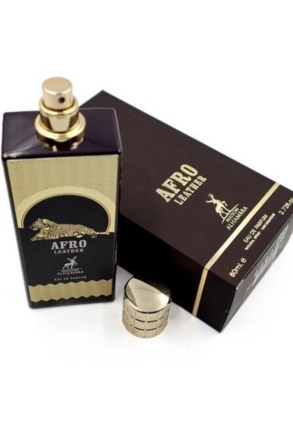 Eau de Parfum Afro Leather ALHAMBRA 80mL - Huset Alhambra Parfymer Dubai-Parfums Dubaï-Safwa Boutique