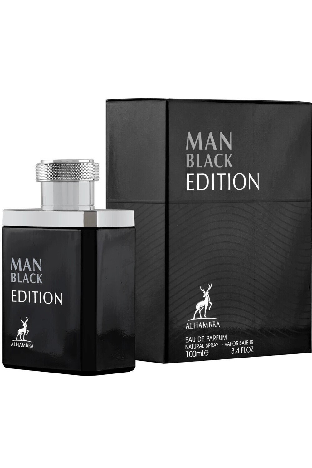 Agua de Perfume Man Black Edition ALHAMBRA 100mL - Casa Alhambra Perfumes Dubái-Parfums Dubaï-Safwa Boutique