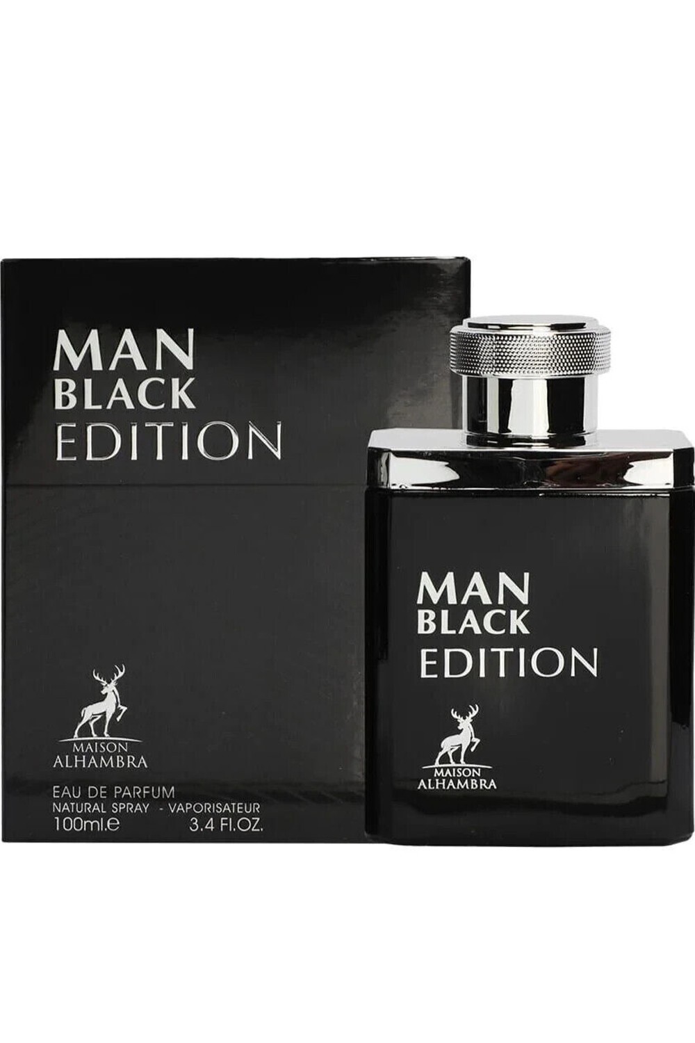 Eau de Parfum Man Black Edition ALHAMBRA 100mL - Maison Alhambra Parfumer Dubai-Parfums Dubaï-Safwa Boutique
