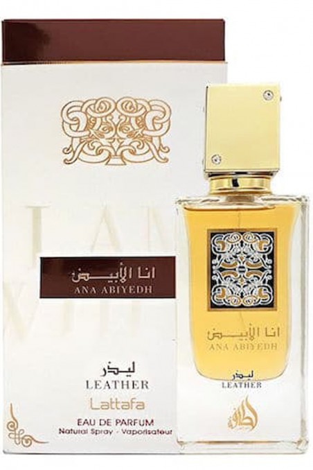Eau de Parfum Ana Abiyedh Leather Lattafa 60mL - Lattafa Parfumer Dubai-Parfums Dubaï-Safwa Boutique