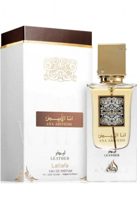 Eau de Parfum Ana Abiyedh Leather Lattafa 60mL - Lattafa Parfums Dubai-Parfüms Dubaï-Safwa Boutique