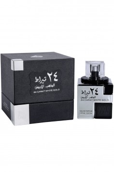 24 Carat White Gold Eau de Parfum 100mL - Lattafa...