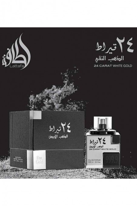 Eau de Parfum 24 Carat White Gold 100mL - Lattafa Perfumes Dubaï-Parfums Dubaï-Safwa Boutique