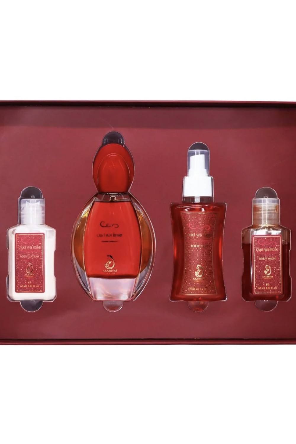 Oud Wa Rose Coffret 4 peças - My Perfumes Dubai-Accueil-Safwa Boutique