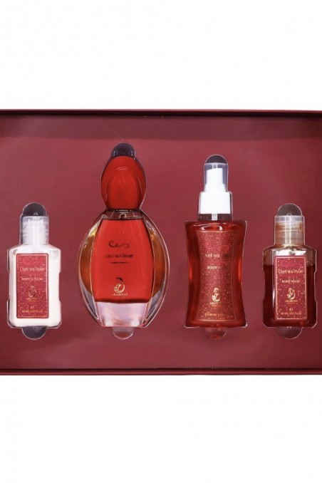 Oud Wa Rose Coffret 4 piezas - Mis Perfumes Dubái-Accueil-Safwa Boutique