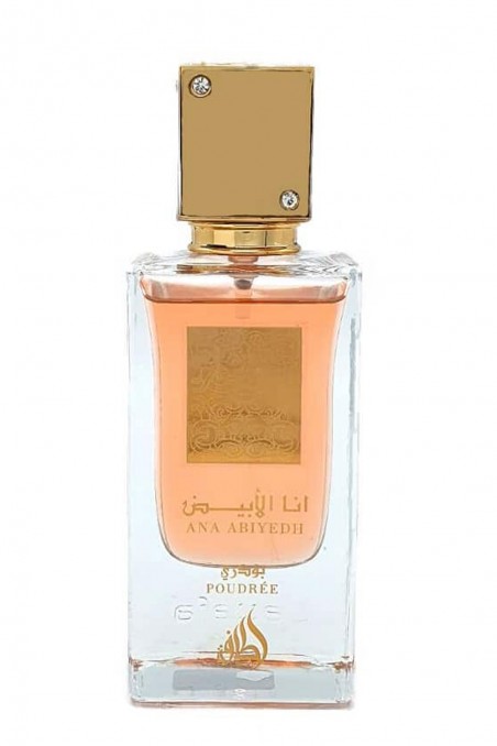 Eau de Parfum Ana Abiyedh Poudrée Lattafa 60mL - Perfumes Lattafa Dubai-Parfums Dubaï-Safwa Boutique