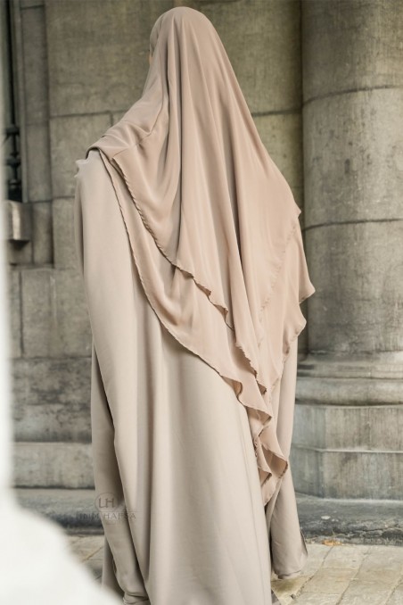 Khimar in chiffon a due veli Umm Hafsa-Hijab & Khimar-Safwa Boutique