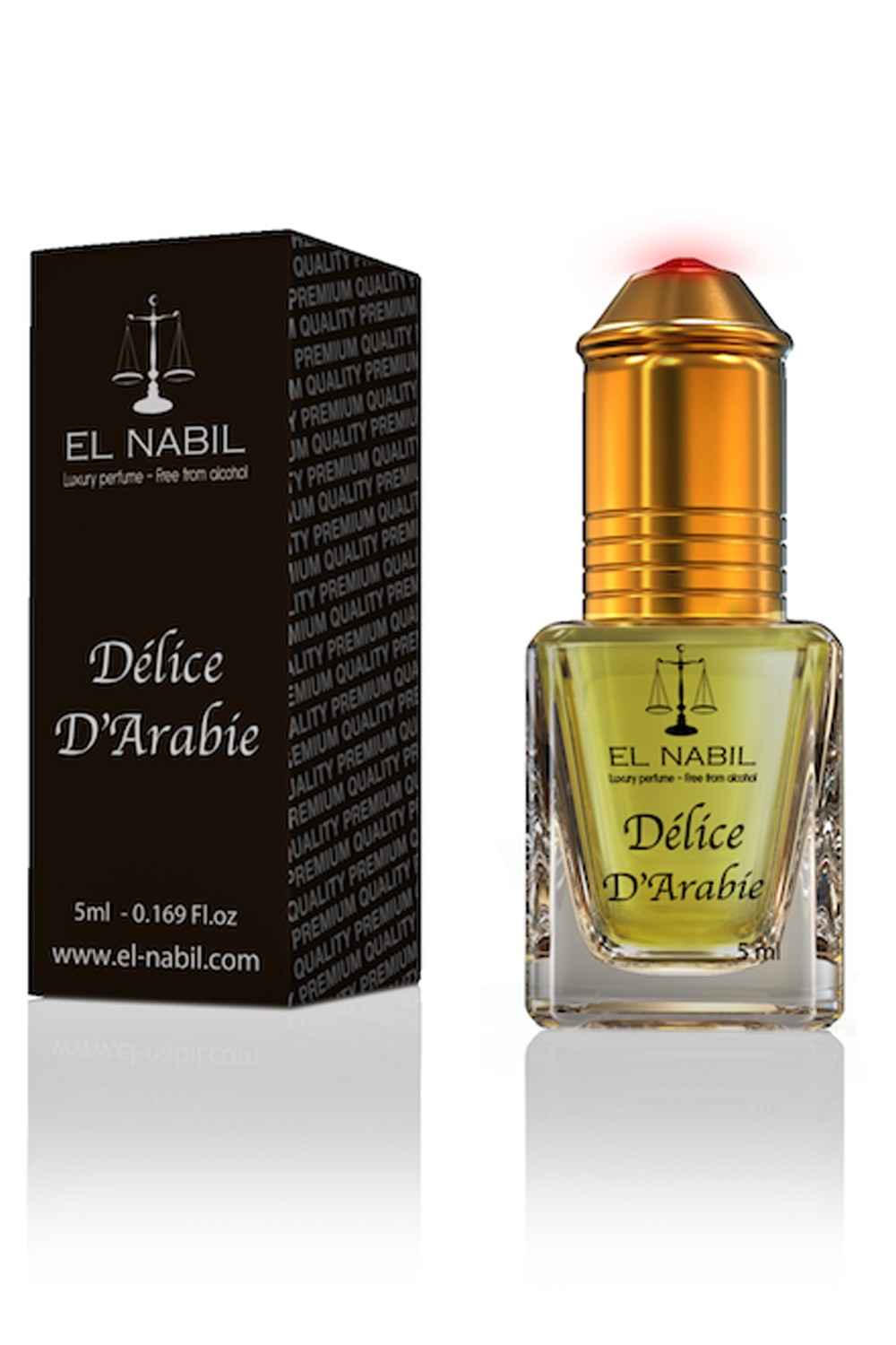 Arabian Delight Musk El Nabil 5mL - Alcohol-Free Perfume Extract - EL NABIL-Oriental fragrance-Safwa Boutique