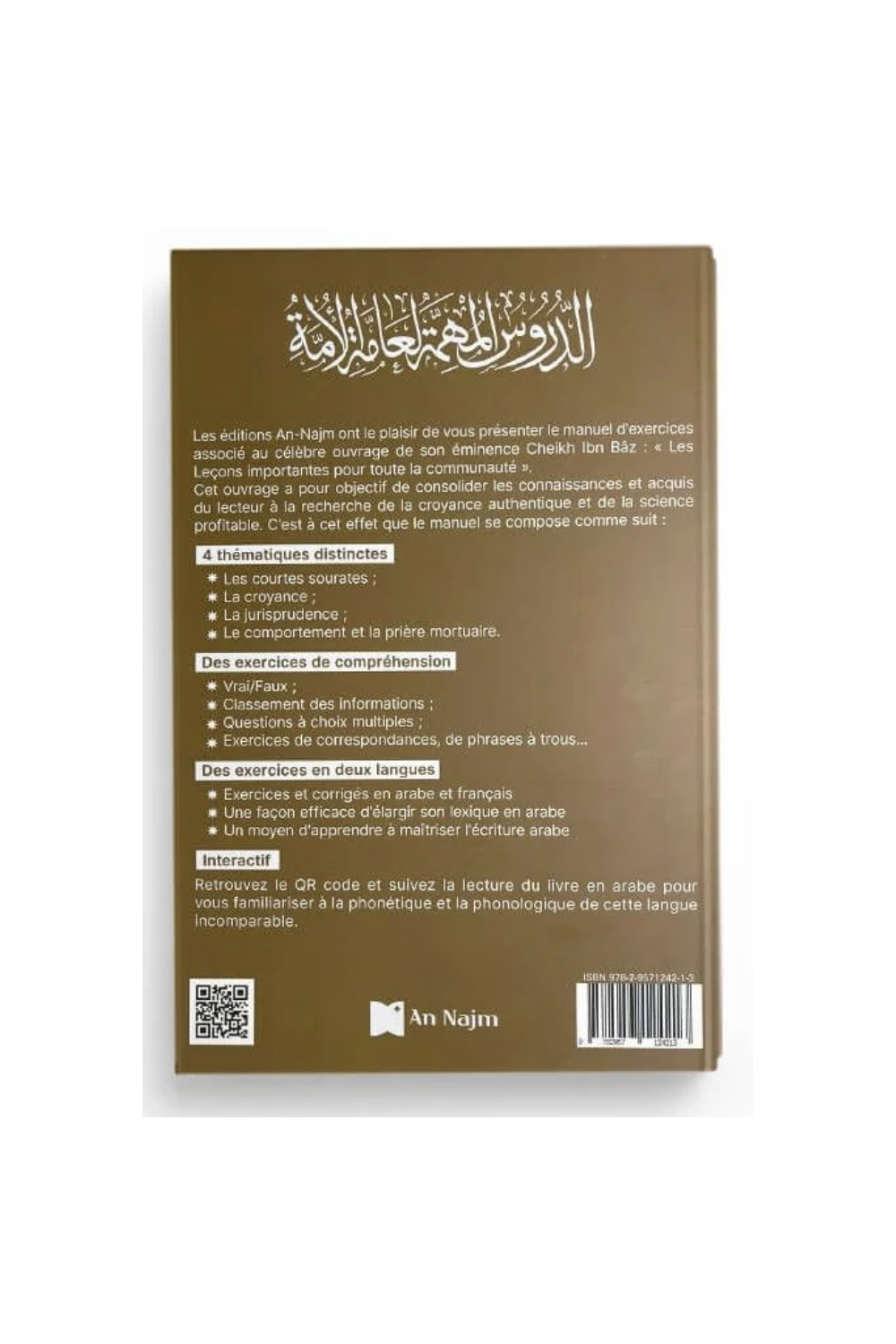 Paquete de lecciones importantes para toda la comunidad + ejercicios y soluciones - Ediciones An Najm-'Aqida & croyance-Safwa Boutique