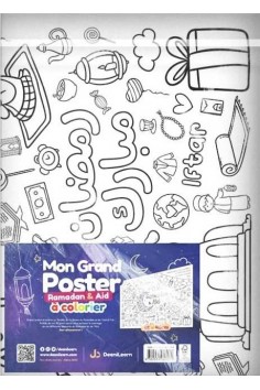 Mitt Store Plakat "Ramadan & Aid" til fargelegging -...