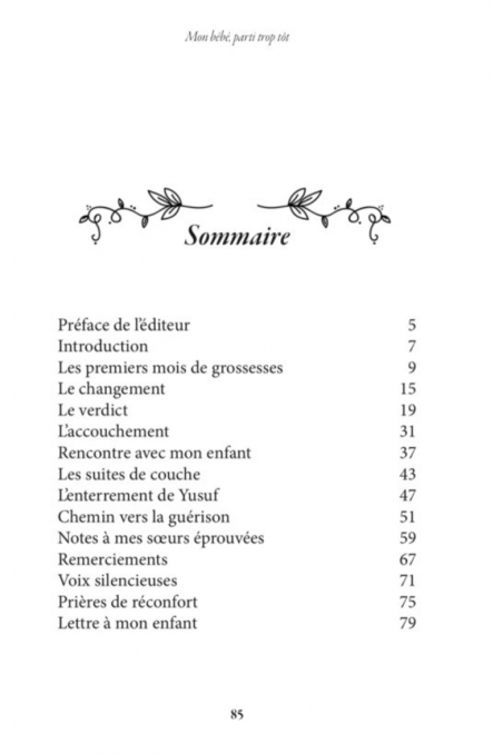 Meu Bebê Partiu Cedo Demais, De Belkiz Taylan - Edições AL IMAM-Femme musulmane-Safwa Boutique