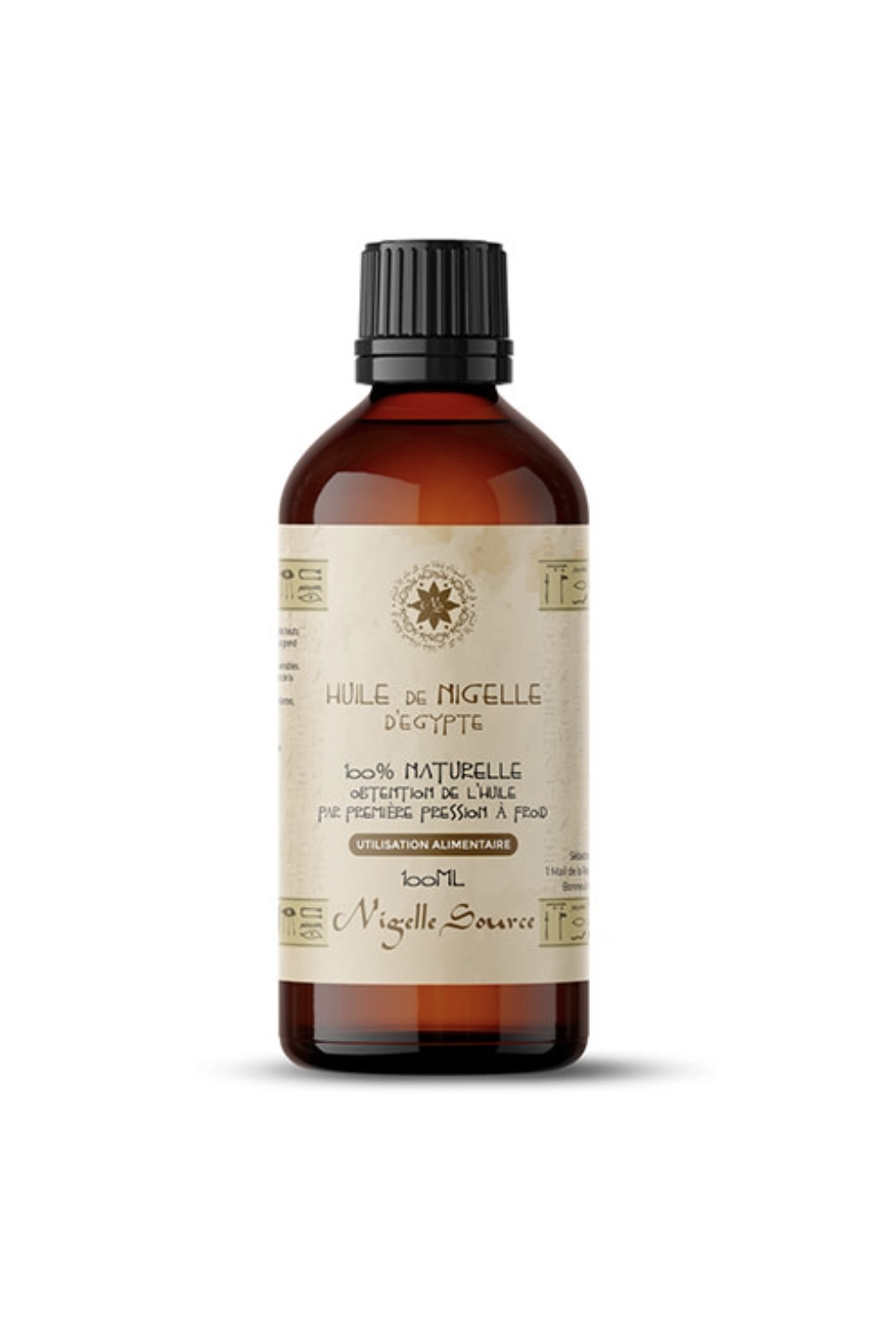 Egyptiläinen luomu Nigella-öljy, Ecocert-sertifioitu 100ml (NIGELLA SATIVA) - Nigellan lähde-Nigelle-Safwa Boutique