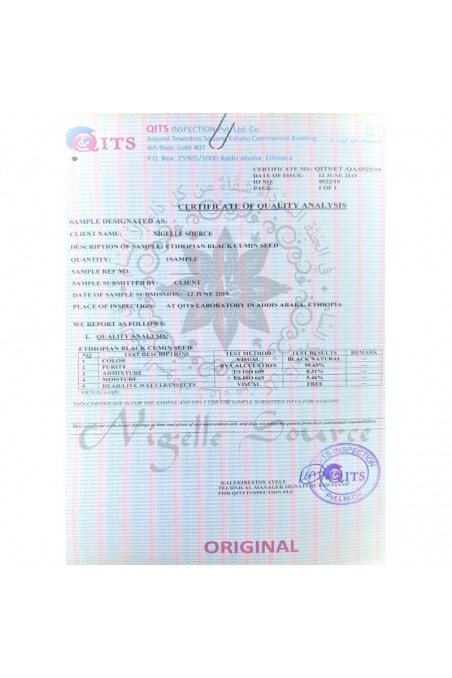 Olio di Nigella Habachiya dell'Etiopia 100ml Uso Alimentare - Fonte di Nigella-Nigelle-Safwa Boutique