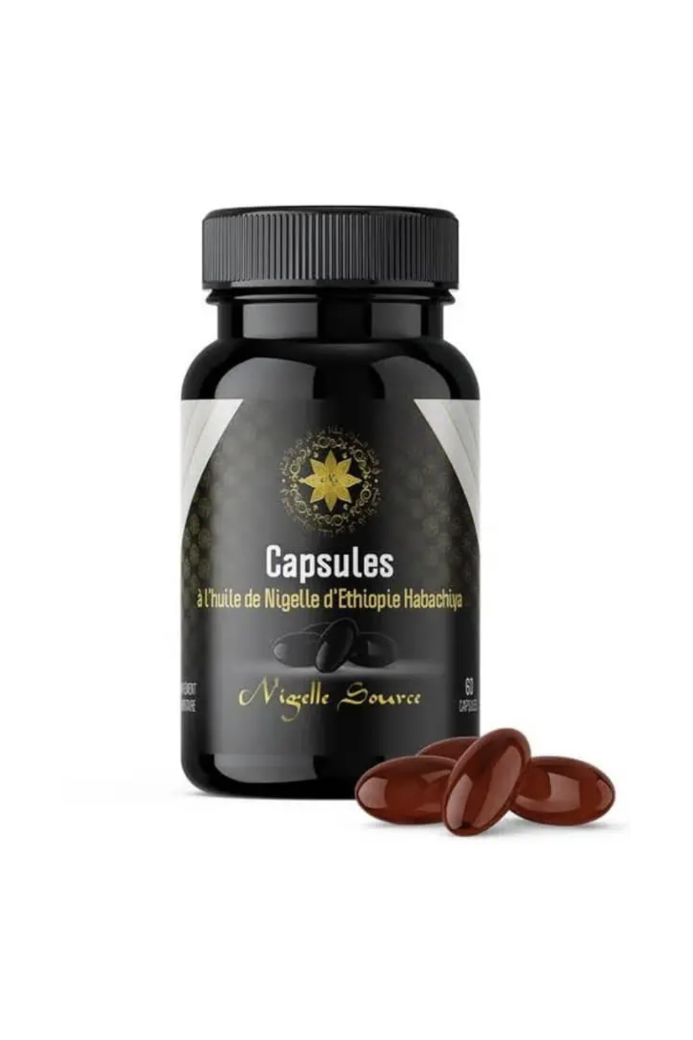Äthiopische Habachiya Schwarzkümmelöl Kapseln 60 Kapseln - Schwarzkümmel Quelle-Kapseln & Tabletten-Safwa Boutique