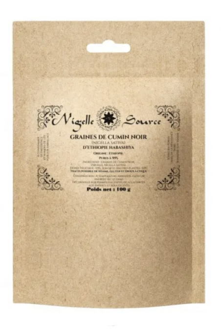 Etiopiska Habachiya Nigellafrön - Svartkummin 100g Matanvändning - Nigella Källa-médecine prophétique-Safwa Boutique