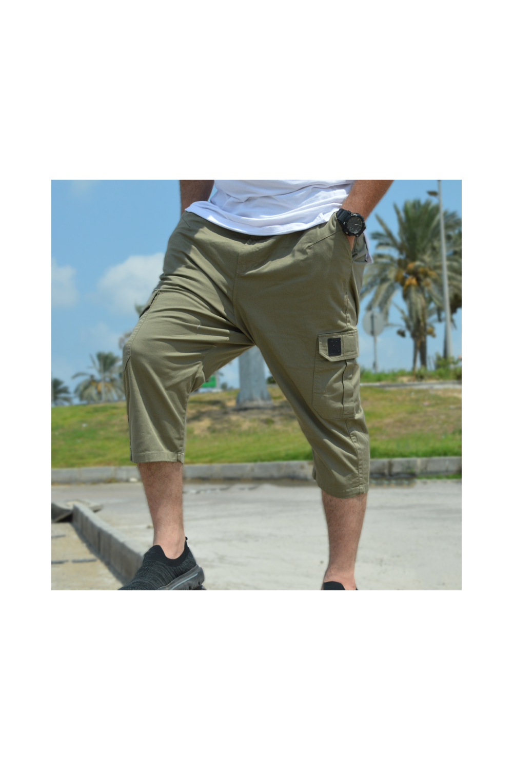 Cargo Capri Broek Rayane 11PT-Pantacourt-Safwa Boutique