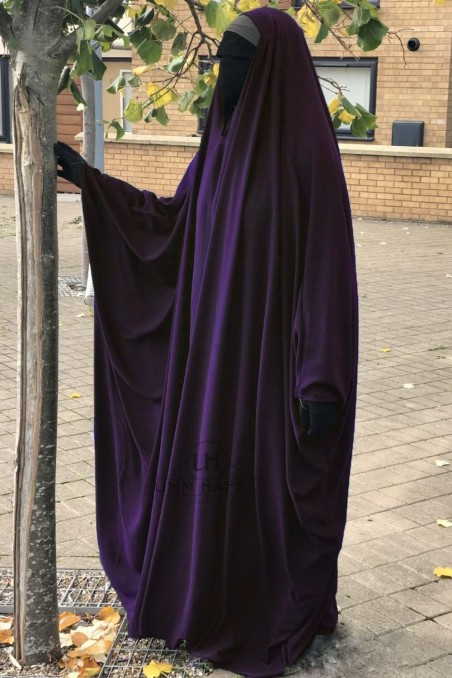 Saudi Big Jilbab Umm Hafsa – V-pääntie-jilbeb & jilbab-Safwa Boutique