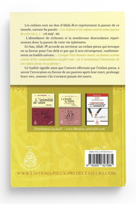 L'educazione dei bambini secondo la metodologia profetica e i loro diritti nell'Islam, parole nell'Islam, Sheikh Sheikh Raslan-Rappels & Invocations-Safwa Boutique