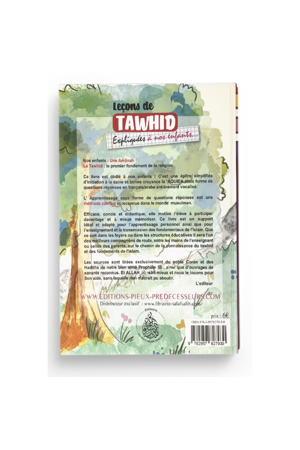 Tawhid-lektioner Forklaret til Vores Børn for Piger fra 5 År - Udgaver De Fromme Forgængere-Livres Enfants-Safwa Boutique