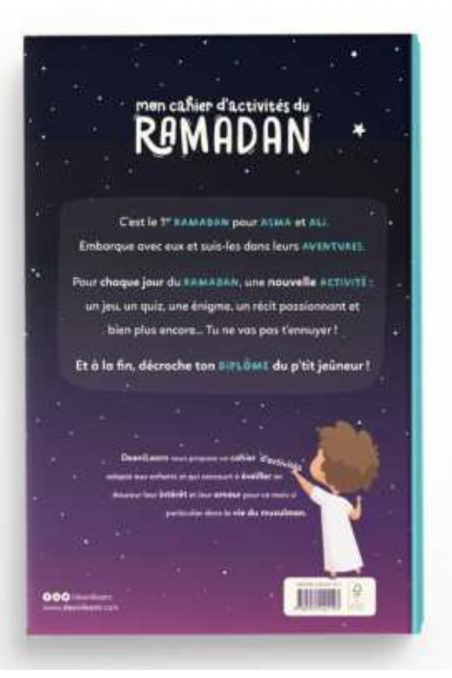 Il mio quaderno di attività del Ramadan "da 6 anni" - EDIZIONE DeeniLearn-Livres Enfants-Safwa Boutique