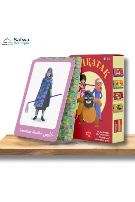 PanikAtak - Strategiespiel und Beobachtung (Französisch - Englisch - Arabisch) - AUSGABE Glaubenssamen-Kind & Familie-Safwa Boutique