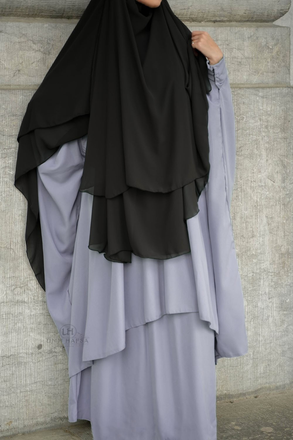 Abaya 2 pièces à clips Umm Hafsa-Ensemble & Tunique-Safwa Boutique