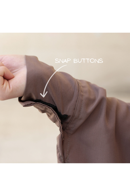 Abaya de duas peças com clipes Umm Hafsa-Ensemble & Tunique-Safwa Boutique