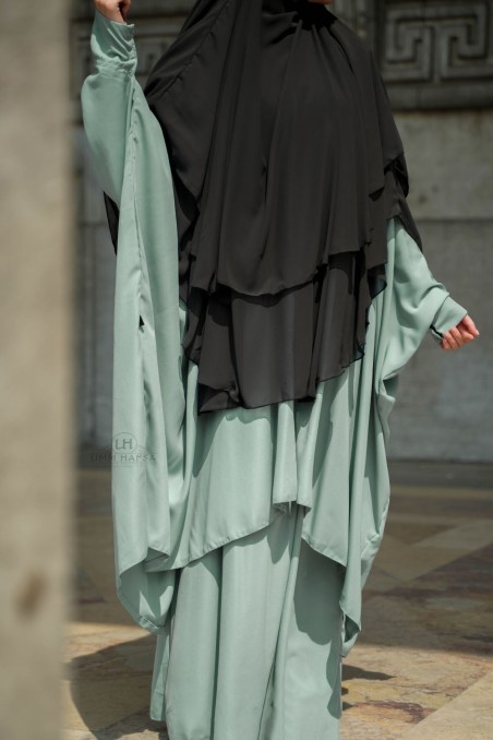 Abaya 2 pièces à clips Umm Hafsa-Ensemble & Tunique-Safwa Boutique