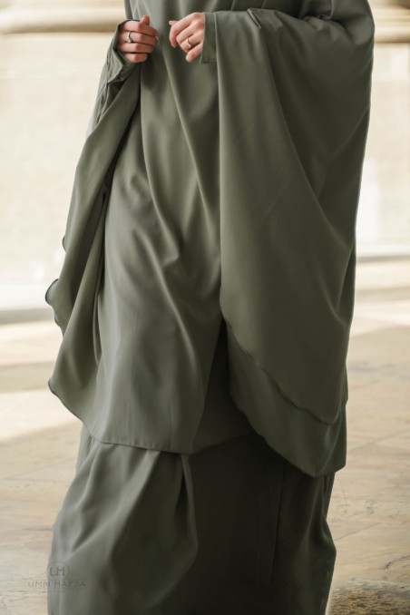 Jilbab Amira com 2 véus – Umm Hafsa-jilbeb & jilbab-Safwa Boutique