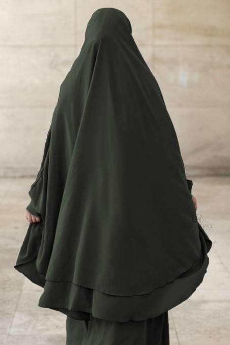 Jilbab Amira com 2 véus – Umm Hafsa-jilbeb & jilbab-Safwa Boutique