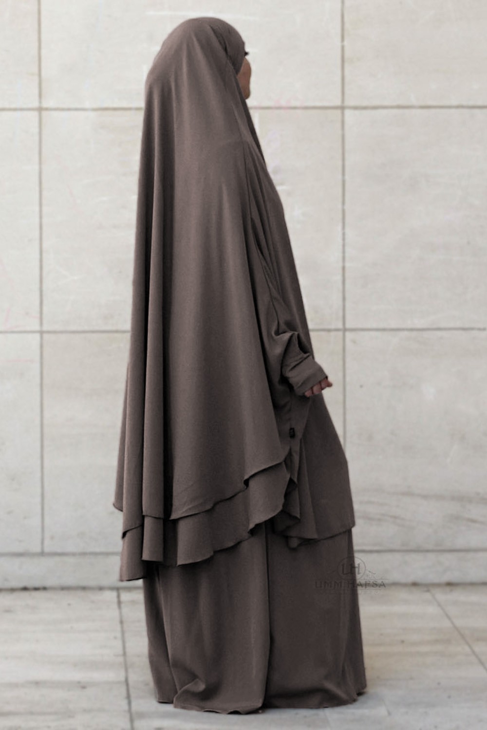 Amira jilbab med 2 slør – Umm Hafsa-jilbeb & jilbab-Safwa Boutique