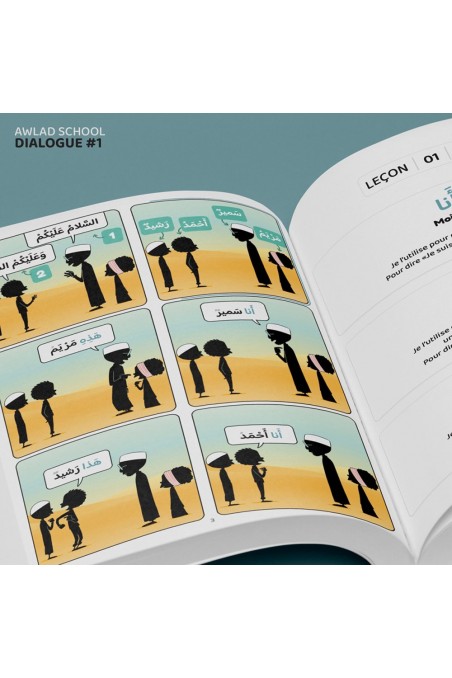 J'apprends à m'exprimer en langue arabe avec Awlad school (Tome 1) - Bdouin Éditions-Apprendre l'arabe-Safwa Boutique