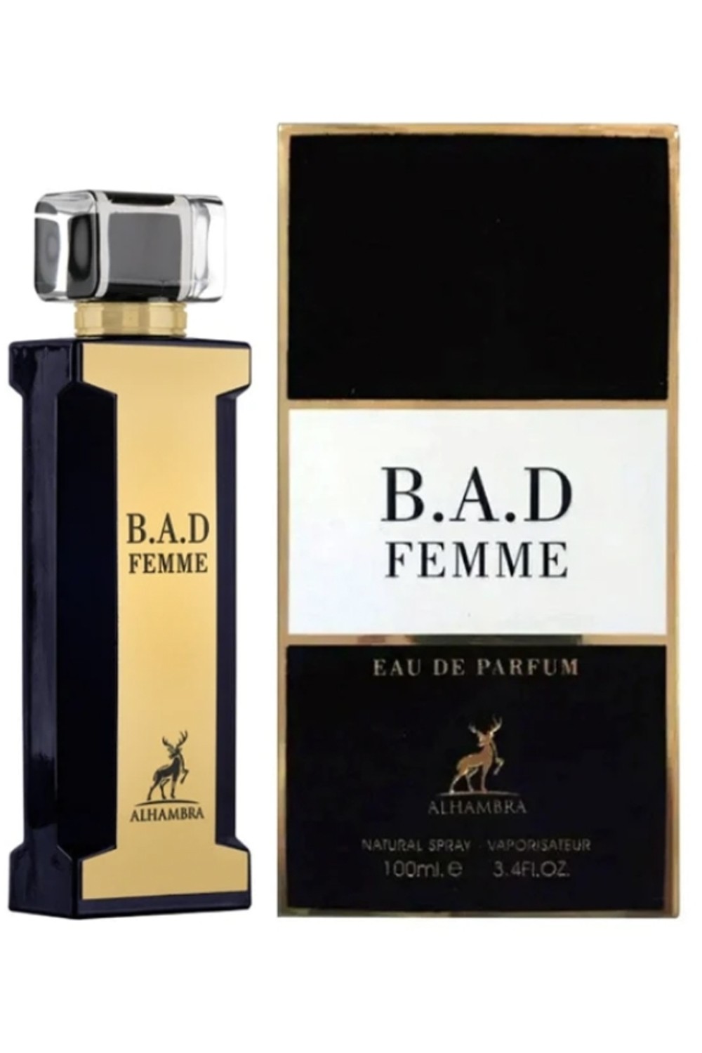 Eau de Parfum B.A.D Femme ALHAMBRA 100mL - Maison Alhambra Parfymer Dubai-Parfums Dubaï-Safwa Boutique